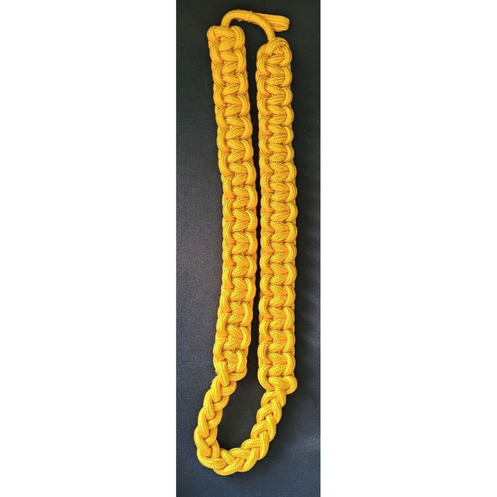 Gold Nylon Cobra Knot Aiguillette Military Parade Shoulder Cord